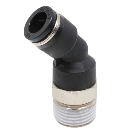 Đầu nối khí nén - khớp nối dạng khuỷu tay 45° Pisco PLH10-04 Đầu nối khí nén - khớp nối dạng khuỷu tay 45° Pisco PLH10-04